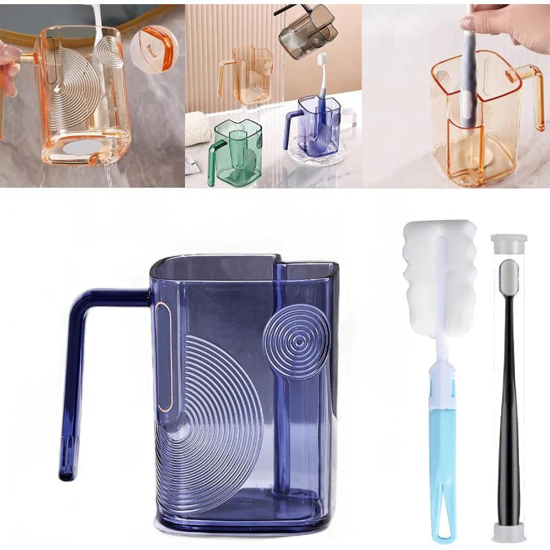 Self-Draining Toothbrush Tumbler