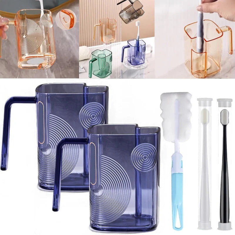 Self-Draining Toothbrush Tumbler
