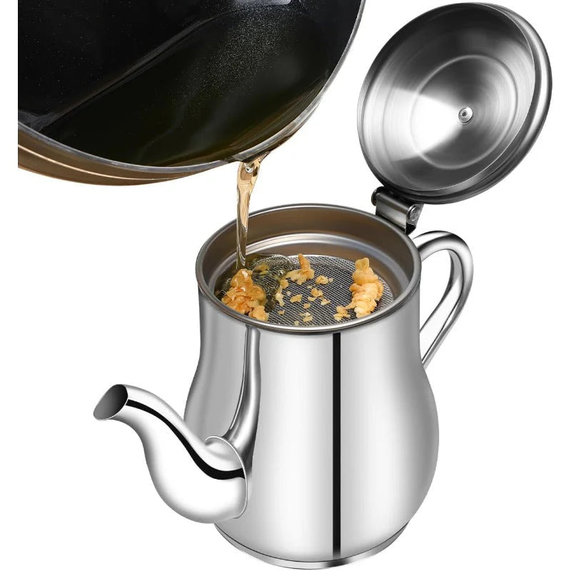 Stainless Steel Oil Strainer Pot