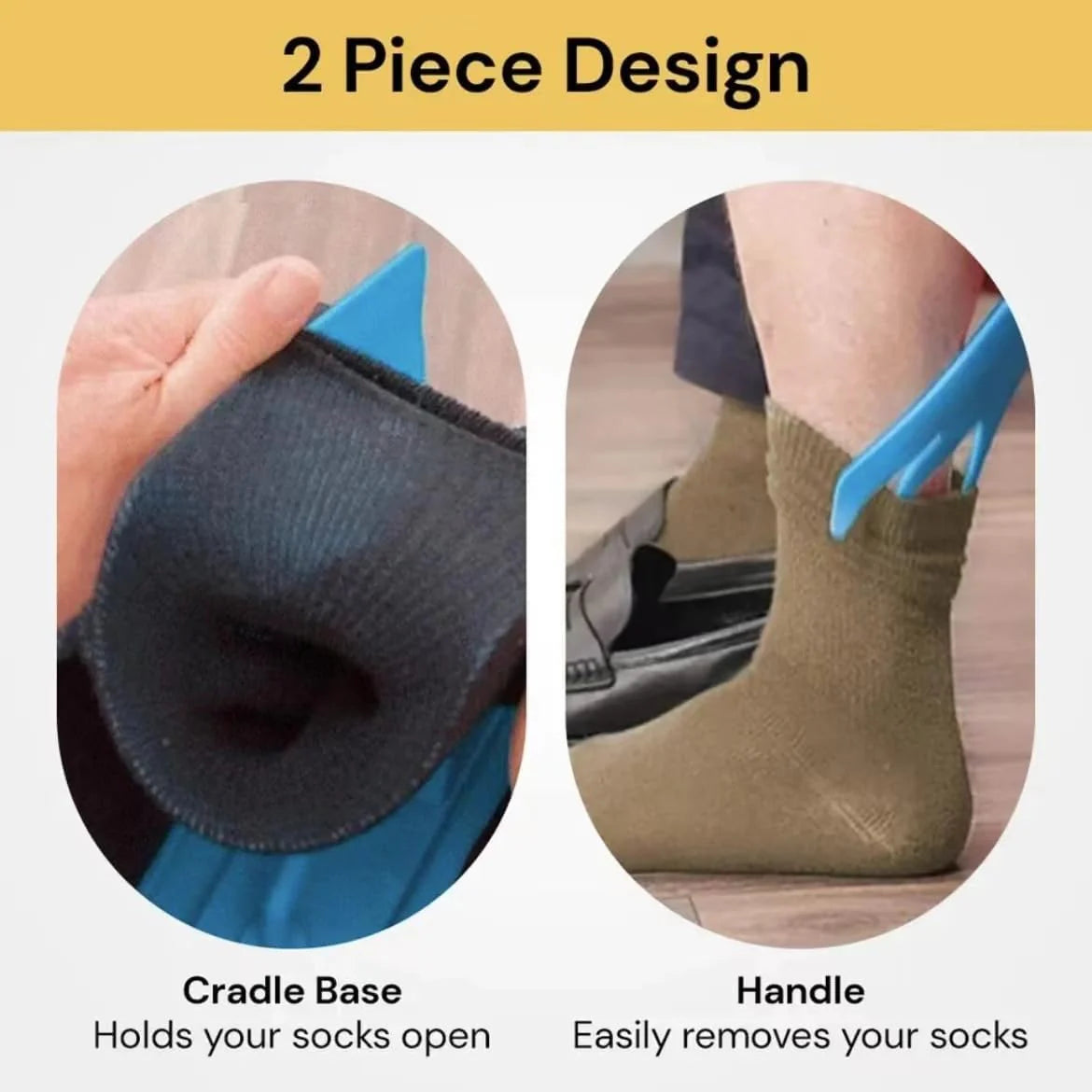 Sock Aid Tool for Easy Sock Application and Removal