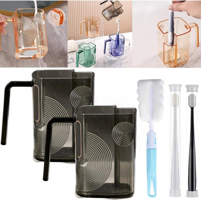 Self-Draining Toothbrush Tumbler