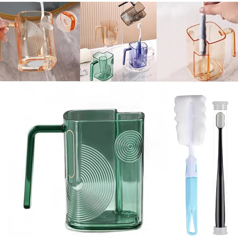 Self-Draining Toothbrush Tumbler