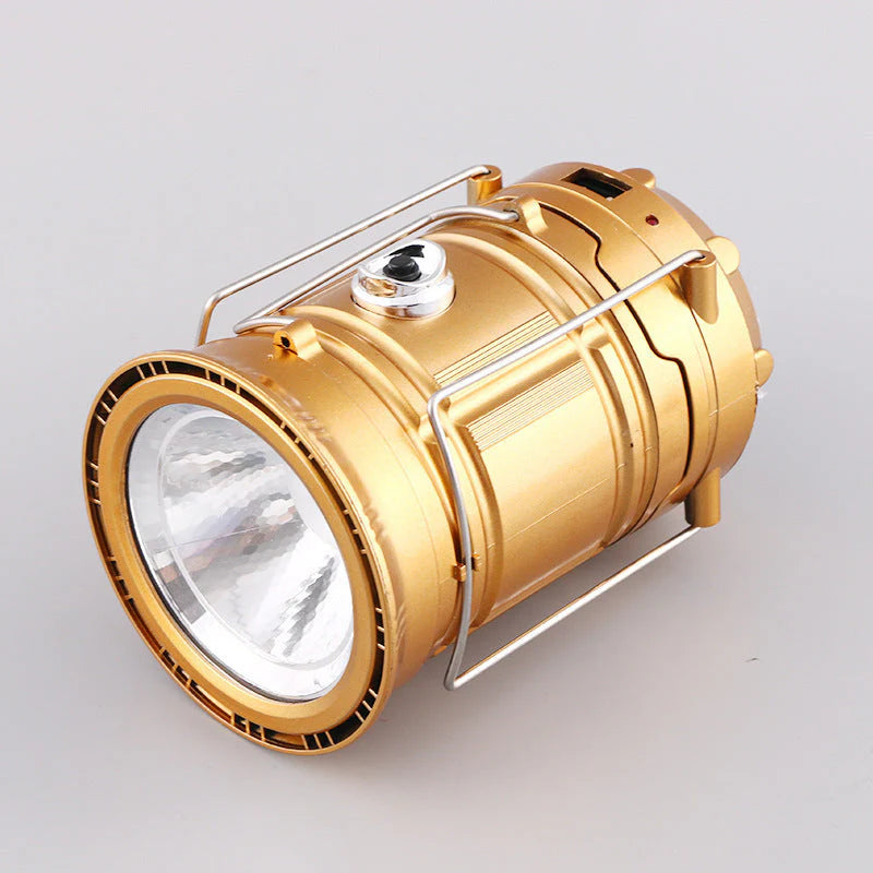 Solar + USB Camping Lantern Flashlight