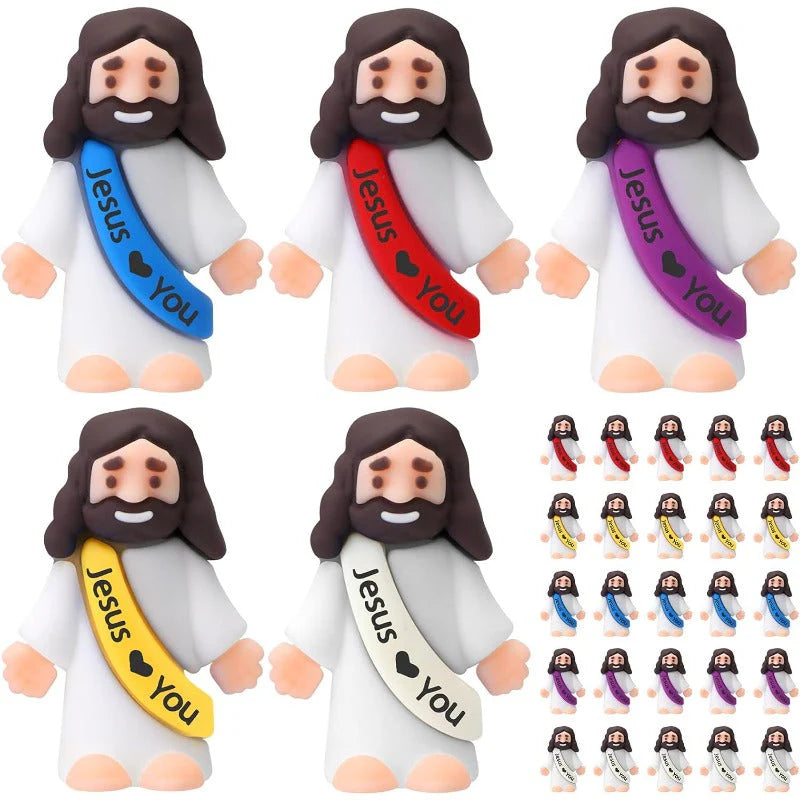 Soft Rubber Mini Jesus Figures